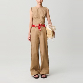 Ruffled Cropped Top
