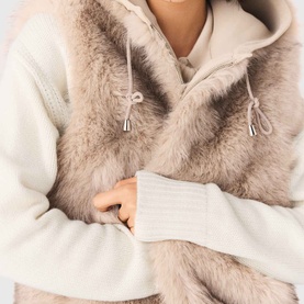 Faux Fur Short Gilet