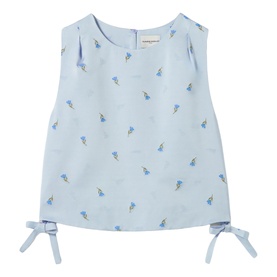 Floral Tie-Side Crop Top