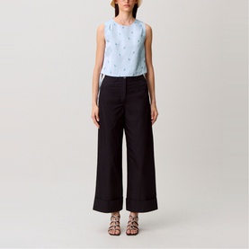 Floral Tie-Side Crop Top