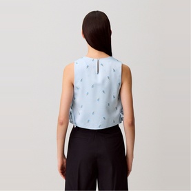 Floral Tie-Side Crop Top