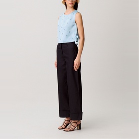 Floral Tie-Side Crop Top