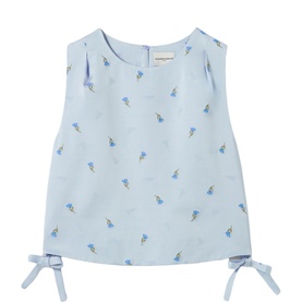 Floral Tie-Side Crop Top