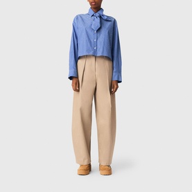 Embellished Striped Handkerchief Shirt