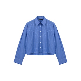 Embellished Striped Handkerchief Shirt