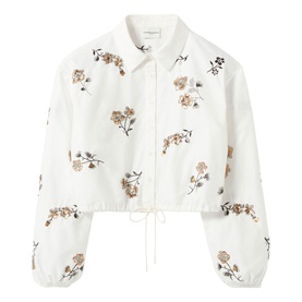 Floral Cropped Shirt