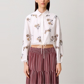Floral Cropped Shirt