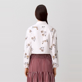 Floral Cropped Shirt