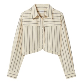 Stripe Cropped Shirt