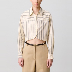 Stripe Cropped Shirt