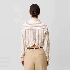 Stripe Cropped Shirt