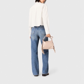 Jewel Bow Cropped Shirt
