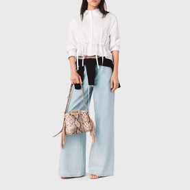 Ciequino Rhinestone Trim Shirt