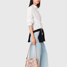Ciequino Rhinestone Trim Shirt