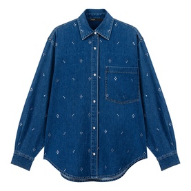 Embellished Denim Shirt