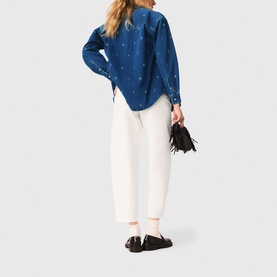 Embellished Denim Shirt