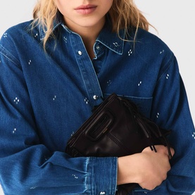 Embellished Denim Shirt