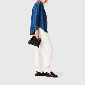 Embellished Denim Shirt