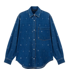 Embellished Denim Shirt
