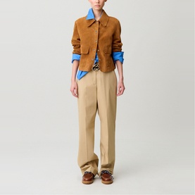 Suede Patch Pocket Jacket