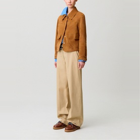Suede Patch Pocket Jacket