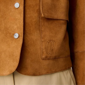 Suede Patch Pocket Jacket