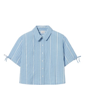 Striped Peter Pan Collar Casual Shirt