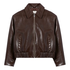Leather Bomber Jacket