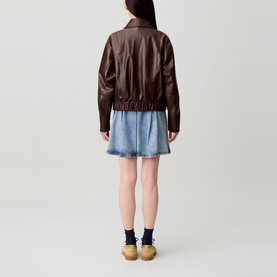 Leather Bomber Jacket