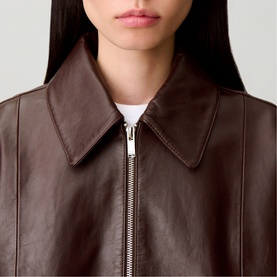 Leather Bomber Jacket