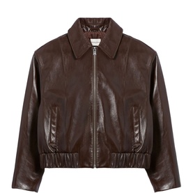 Leather Bomber Jacket