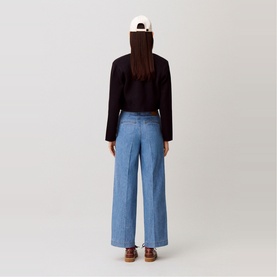 Sailor Style Wide Leg Jeans