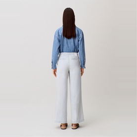 Sailor Style Wide Leg Jeans
