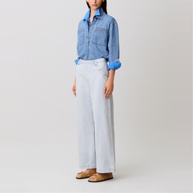 Sailor Style Wide Leg Jeans