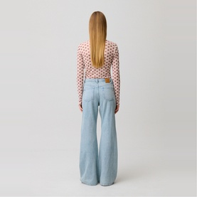 High-Rise Denim Flared Jeans
