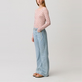 High-Rise Denim Flared Jeans