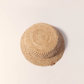 Logo Raffia Bucket Hat