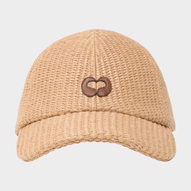 Ecap  Raffia Effect Baseball Cap