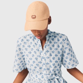 Ecap  Raffia Effect Baseball Cap