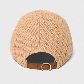 Ecap  Raffia Effect Baseball Cap