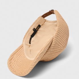 Ecap  Raffia Effect Baseball Cap