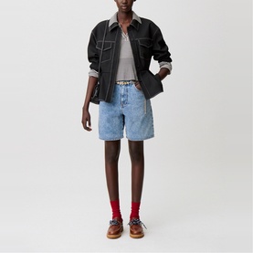 Stonewash Denim Shorts