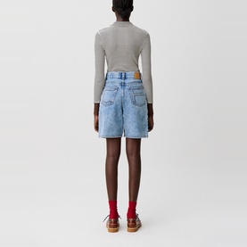 Stonewash Denim Shorts