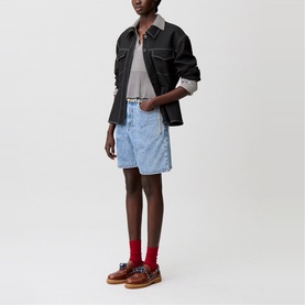 Stonewash Denim Shorts