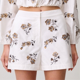 Floral Embellished Shorts