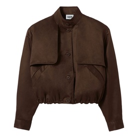 Cropped Bomber Jacket