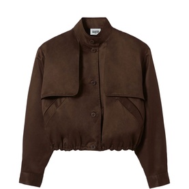 Cropped Bomber Jacket