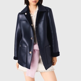 Reversible Faux Shearling Coat