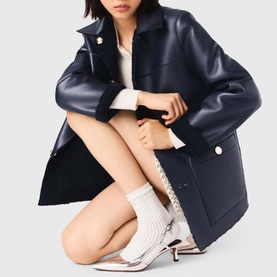 Reversible Faux Shearling Coat