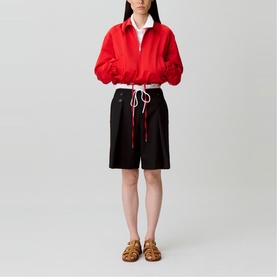 Drawstring Blouson Jacket